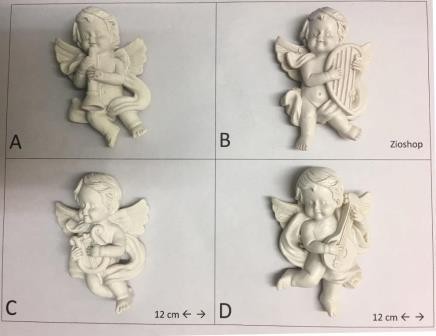 Calamita da Frigo Magnete Resina"SWEET ANGELS"ANGELI BIANCHI;Fridge Magnet Souvenir 