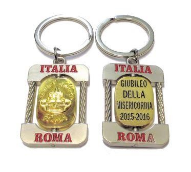 PORTACHIAVI SOUVENIR "VATICANO JUBILEUM GIUBILEO ROMA";JUBILEE KEYCHAIN FROM ITALY