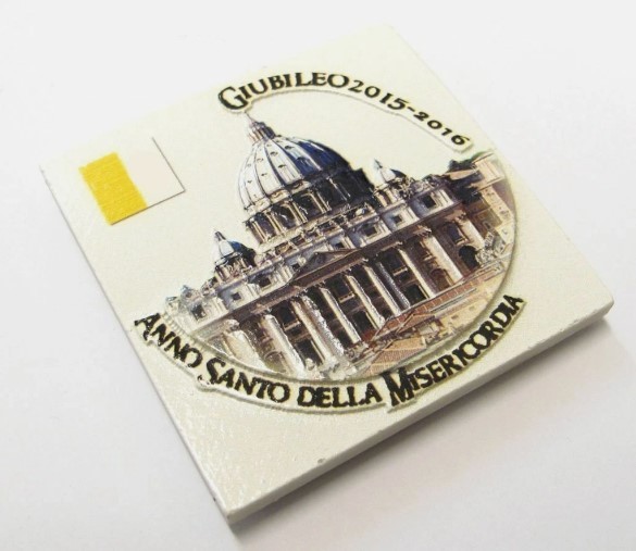Calamita Frigo Magnete "Giubileo 2015-20126 Vaticano Roma Italia";Fridge Magnet Souvenir Italy