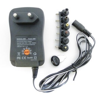 ALIMENTATORE 220V MULTIUSO 30W DA 3V A 12V REGOLABILE USB