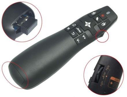 PROFESSIONALE AIR MOUSE TELECOMANDO PUNTATORE LASER CONFERENZE PRESENTAZIONI HTPC Android TV Box