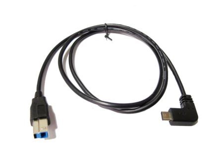 CAVO ADATTATORE ANGOLARE USB-A M 3.0 A USB-C M 3.1 DA 1m A 90 