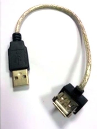 MINI CAVO USB 2.0 TIPO A MASCHIO - 90° FEMMINA