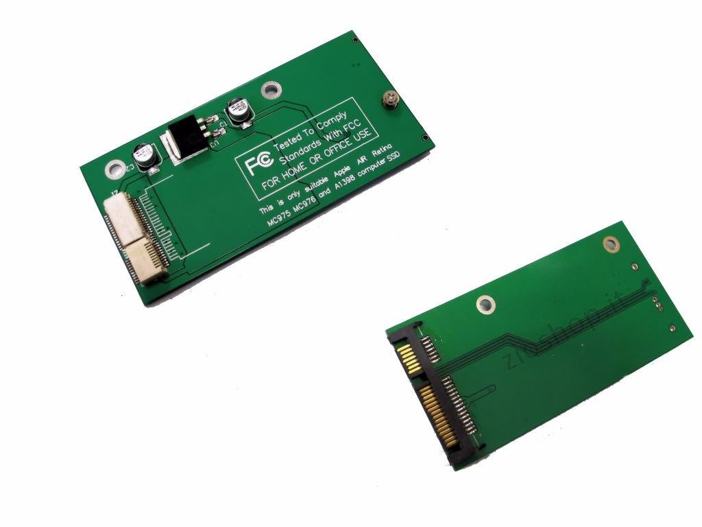Card slot MACBOOK PRO Retina A1398 MC975 MD976 convert 2.5" 3.5" SATA3 adapter