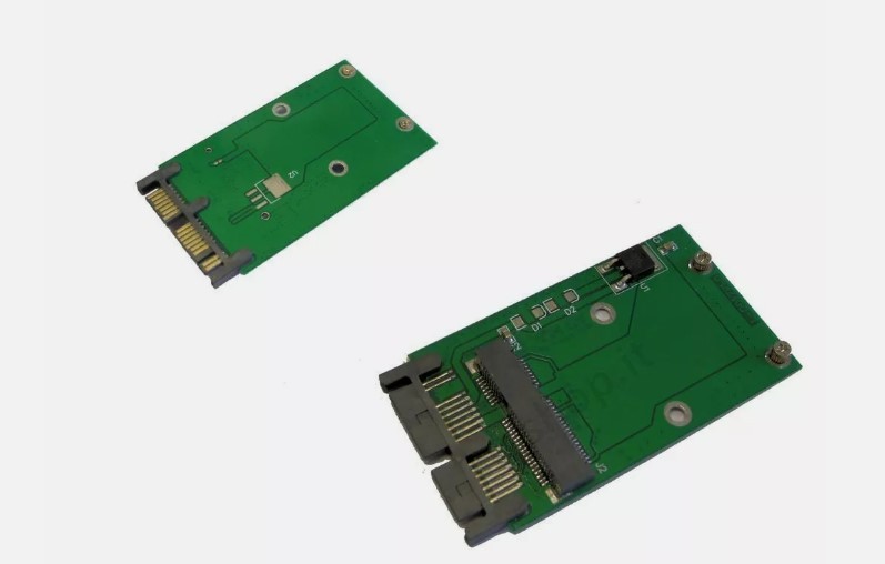Adattatore Convetitore da Mini PCIe PCI-e MSATA SSD a 1.8'' Micro SATA  PCBA FS