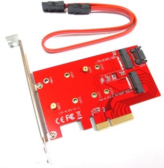 Adattatore Convertitore da NGFF M.2 B + M Key SSD 2230 2242 2260 2280 a PCI-E 4 Lane