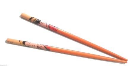6 X Coppia Bacchette Decorate Fermacapelli Fermagli in Legno 18cm Colori Vari GEISHA