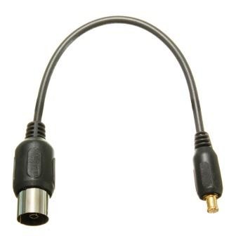 CAVETTO Cavo Adattatore ADAPTER DVB-T TV TURNER TO MCX MALE ANTENNA COAXIAL PAL
