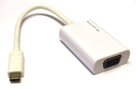 Adattatore USB-C a VGA, Convertitore Video USB 3.1 type-C / Tipo-C a VGA, 1080p, Bianco 
