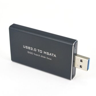 Convertitore box esterno USB3.0 per MSATA SSD Hard Disk Box SuperSpeed Converter Adapter Enclosure Case Cover Box USB 3.0