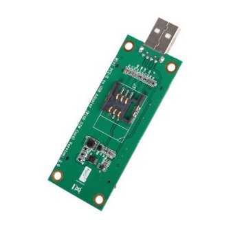 Adattatore Tester USB per Mini PCI-E Wireless WWAN  Adapter Card con SIM Card Slot Module 
