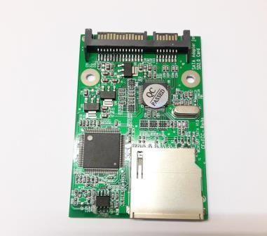Adattatore convertitore SD / MICRO SD a 22 (7+15) Pin SATA 2.5 HDD
