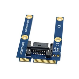 Adattatore Tester da 50mm Mini PCI-E mSATA SSD a Flat SATA 7pin Hard Disk Drive PCBA Extension