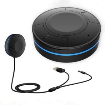 Wireless Audio Bluetooth Car Kit Vivavoce Bluetooth 4.1 + EDR ricevitore musicale con microfono. Ingresso 3,5 mm AUX