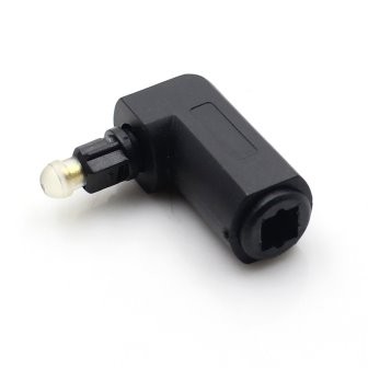 Adattatore AUDIO TOSLINK ingresso stereo a Cavo fibra Ottico digitale 90 GRADI
