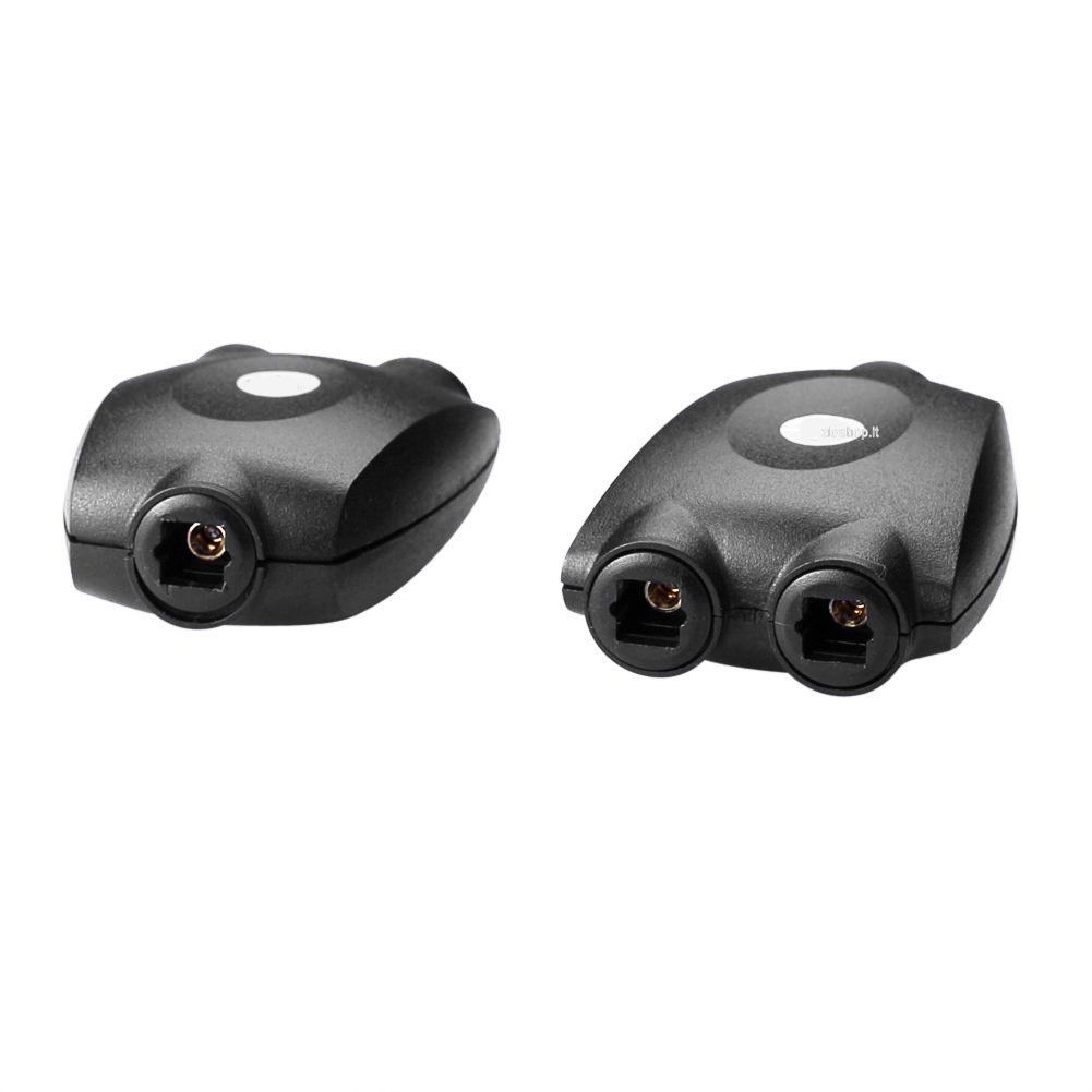 Adattatore Splitter 1 a 2 Fibra audio digitale ottico Toslink Splitter 1 a 2