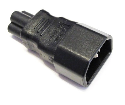 CONNETTORE Adattatore CONVERITORE VDE C14 M /C5 M - IEC M/C5 M PLUG
