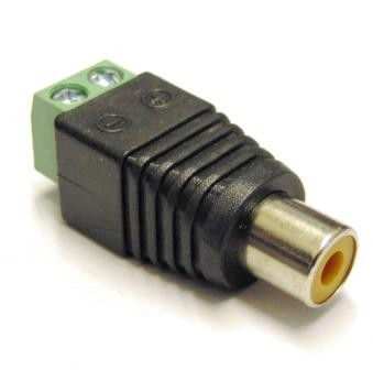 Adattatore   PLUG RCA F Terminal Block No Saldatura A VITE blocco