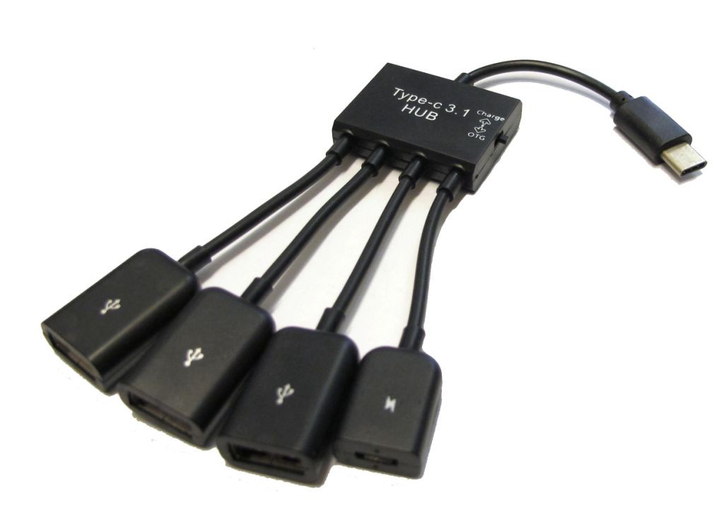 HUB Cavo USB TYPE-C 3.1 OTG/CHARGE HUB PIOVRA DESIGN 3 PORTE USB + ALIMENATAZIONE