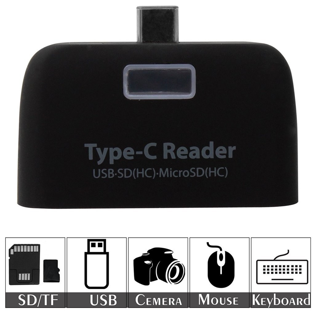 LETTORE USB TYPE-C 3.1 A USB 2.0 TF SD E MICRO USB
