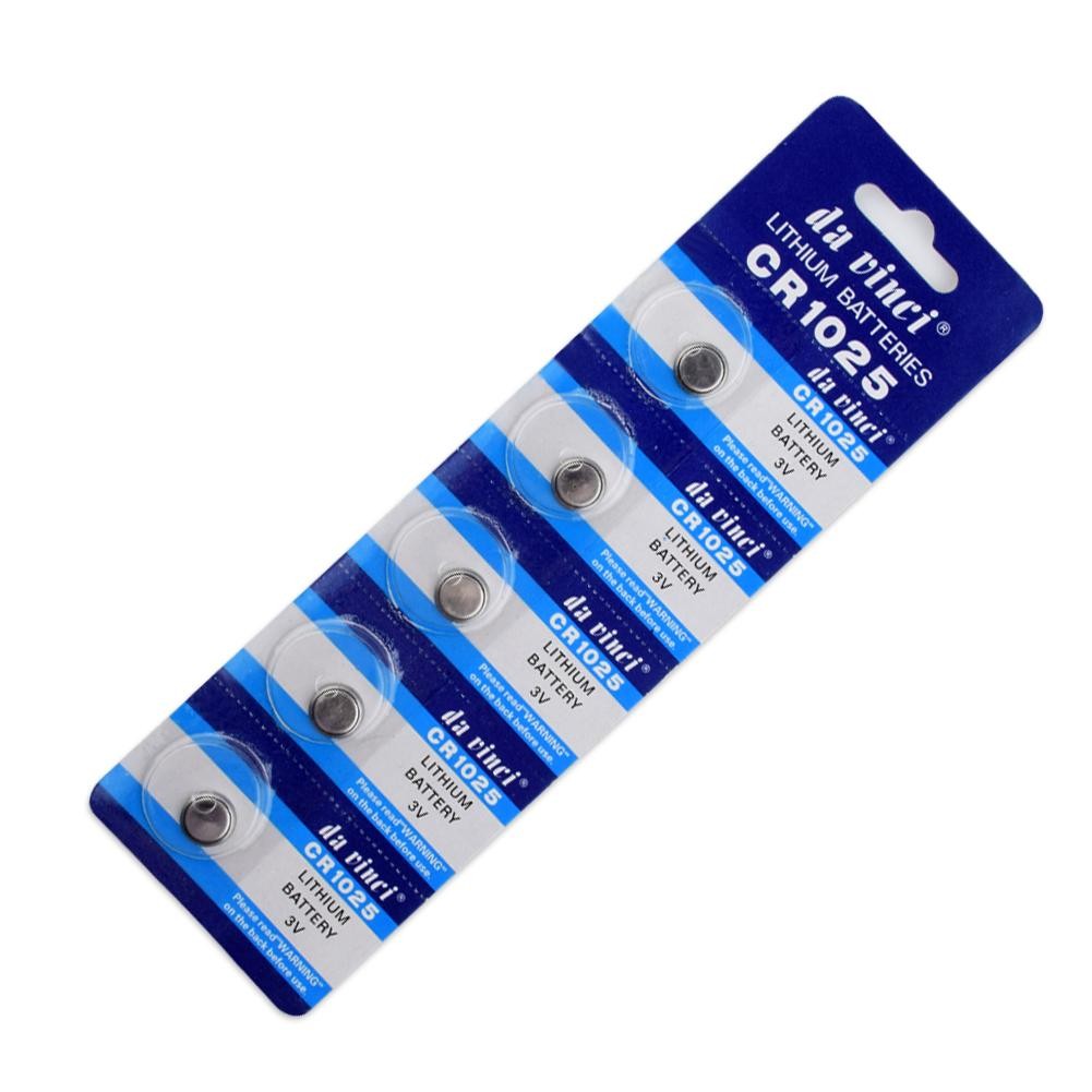 SET 5 BATTERIE CR1025 LITIO 3V;LITHIUM BATTERIES 3V 5PCS