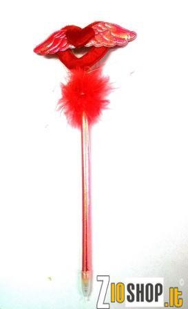 Penna a sfera vari colori e forme con Piume.Idea regalo