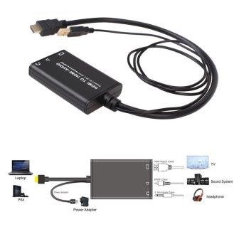 CONVERTITORE ESTRATTORE AUDIO DIGITALE ANALOGICO DA HDMI A HDMI + SPDIF + 5mm JACK AUX 4K 3D