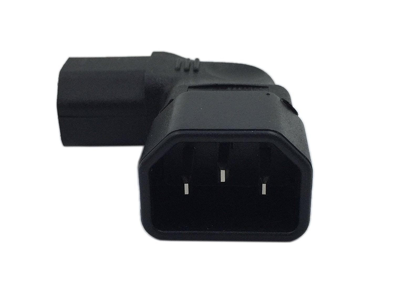 CONNETTORE VDE C14 C13 M/F 90 GRADI ORIZZONTALE IEC 320 