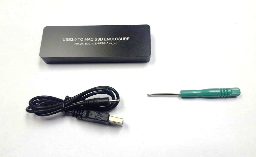RsZs- BOX Adattatore USB a Apple MacBook Pro Air 2013 2014 2015 2016 SSD (A1466 A1465 A1398 A1502)