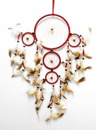 ACCHIAPPA SOGNI INDIOS 5 CERCHI 04038 DIAM 16Cm 6 colori L:35Cm