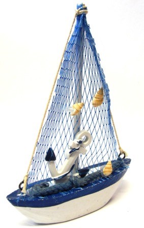3 PEZZI DI BARCA A VELA ARTIGIANALE IN LEGNO RESINA E TELA 3 MODELLI DIVERSI 15Cm WINDSURFING