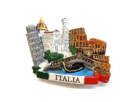 CALAMITA FRIGO SOUVENIR ITALIA  MONUMENTI MISTI GONDOLA 