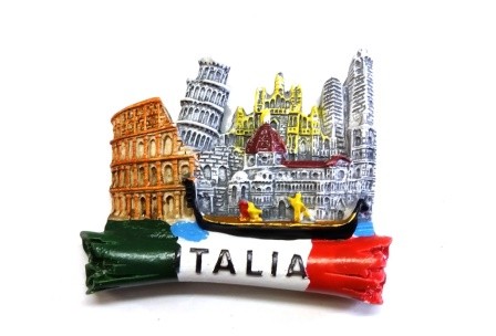 CALAMITA SOUVENIR MONUMENTI MISTI ROMA MILANO PISA VENEZIA BOLOGNA FIRENZE GONDOLA  