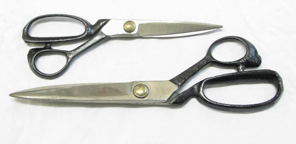 Coppia Forbici Classiche per Bricolage Sartoria etc..Basic Black 7" & 9"
