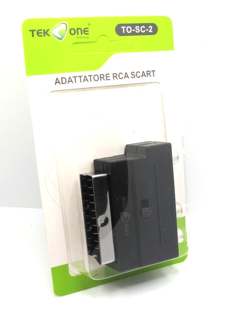 TAKEONE - ADATTATORE BIDIREZIONALE SCART RCA S-VIDEO TO-SC-2