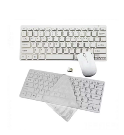KIT TASTIERA MOUSE WIRELESS 2.4 GHz WIFI PER PC SMART TV SENZA FILI KEYBOARD