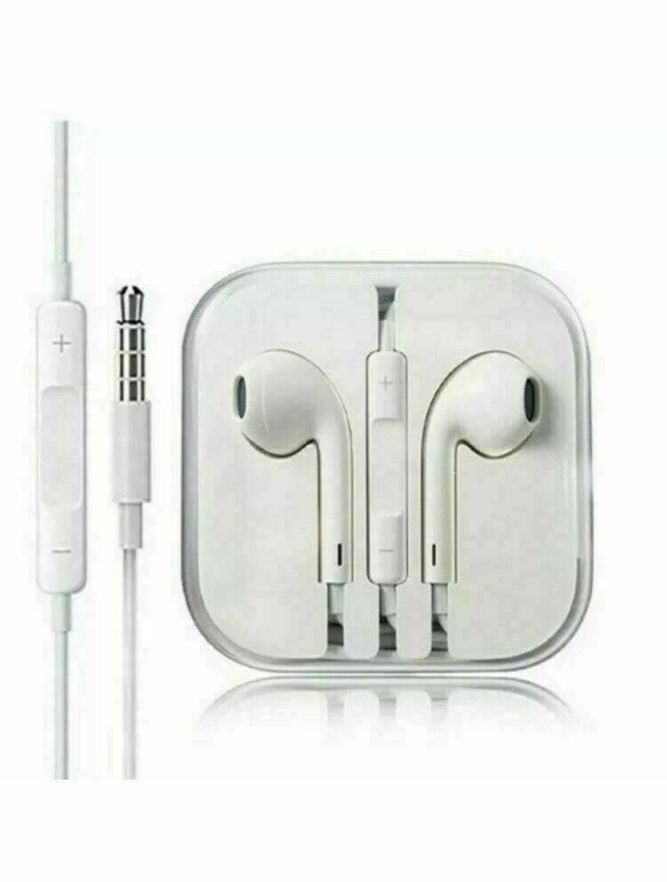 CUFFIE AURICOLARI CON MICROFONO UNIVERSALI BIANCHE JACK 3.5mm 