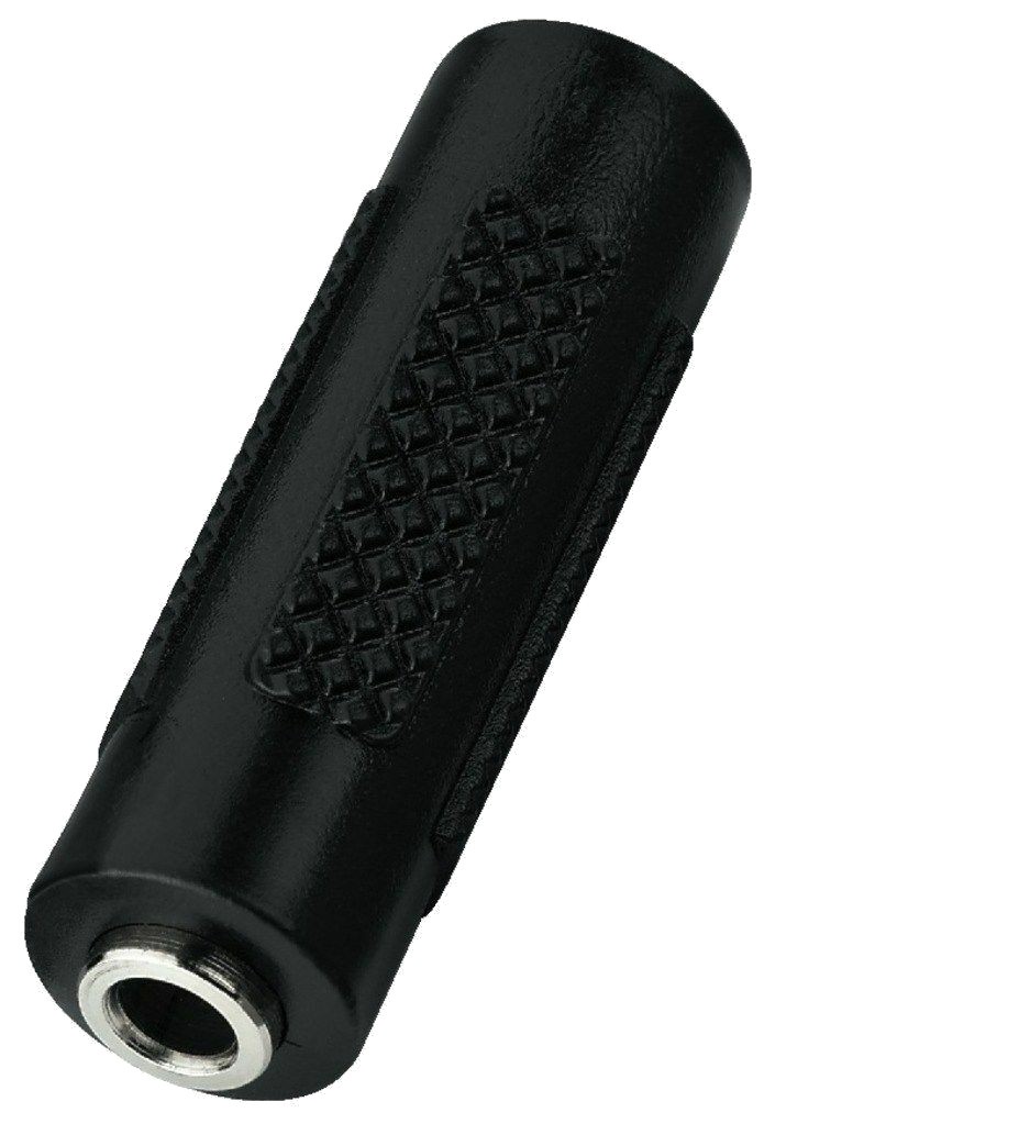 ACCOPPIATORE Audio 3.5 mm Jack Femmina a Femmina Stereo NERO GENDER CHANGER