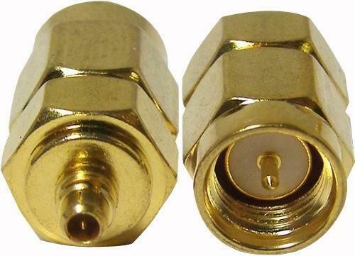 CONNETTORE COASSIALE  ADATTATORE DA SMA MASCHIO A MMCX MASCHIO 