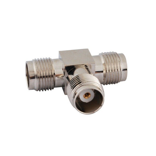 CONNETTORE COASSIALE SPLITTER TNC A 3 VIE FEMMINA 