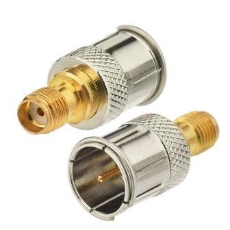 CONNETTORE COASSIALE ADATTATORE DA SMA FEMMINA A TIPO F QUICK MASCHIO 