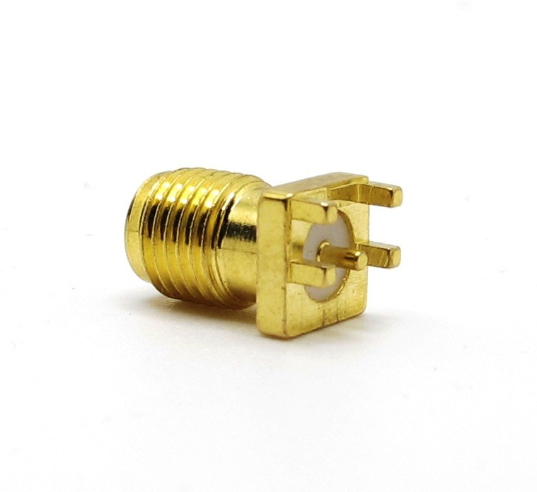 CONNETTORE COASSIALE SMA FEMMINA BORDO PCB SMT CORTO A F 