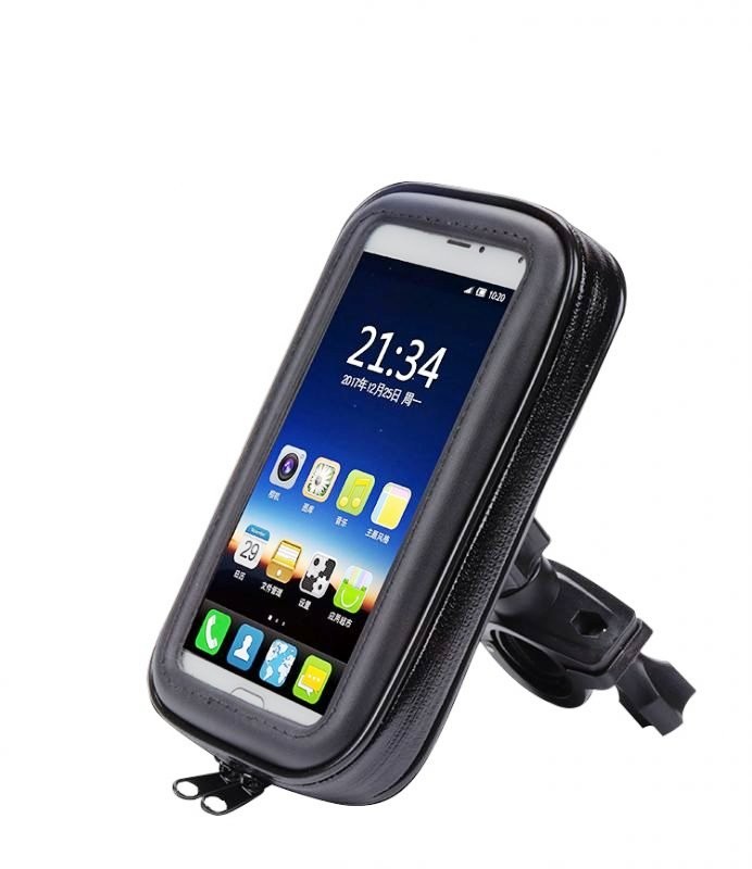 SUPPORTO SMARTPHONE BORSA CUSTODIA IMPERMEABILE PER BICICLETTE MONOPATTINI ETC 
