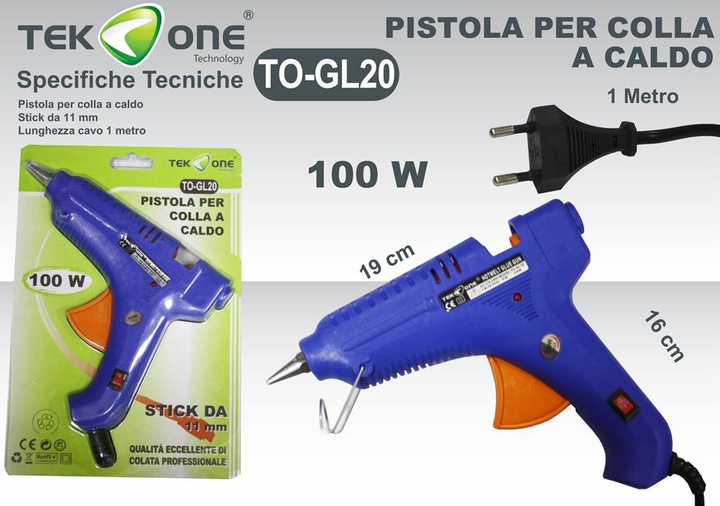 Pistola Termica Per Colla A Caldo  100W Per Stick Colla 11mm