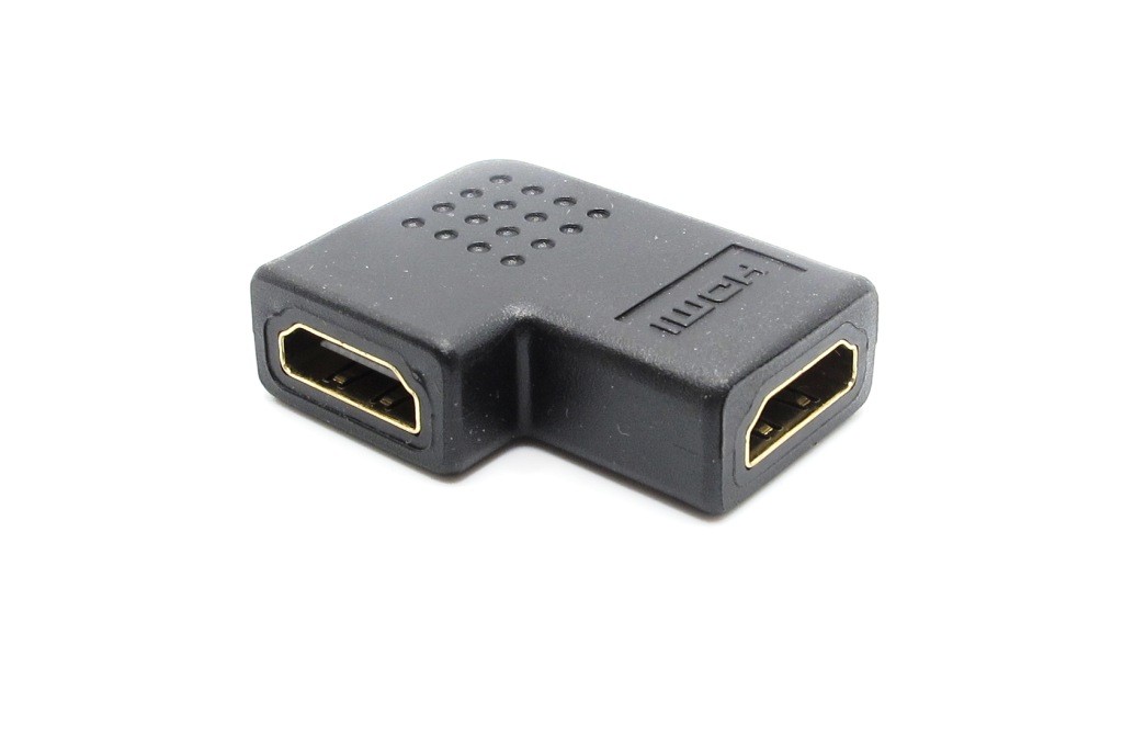ADATTATORE PROLUNGA ACCOPPIATORE VIDEO  HDMI FEMMINA TO HDMI FEMMINA 90°