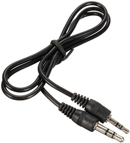 Cavo ADATTATORE Stereo AUX audio da 2,5 mm a jack 3,5 mm, Nero