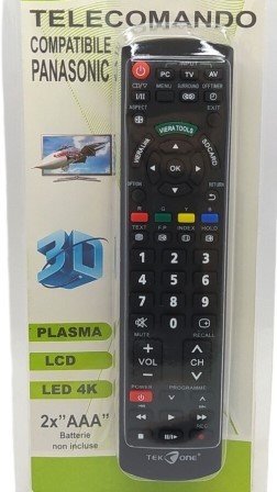 Telecomando Compatibile PANASONIC Smart Tv Televisore LCD Led 3D 4K Universale