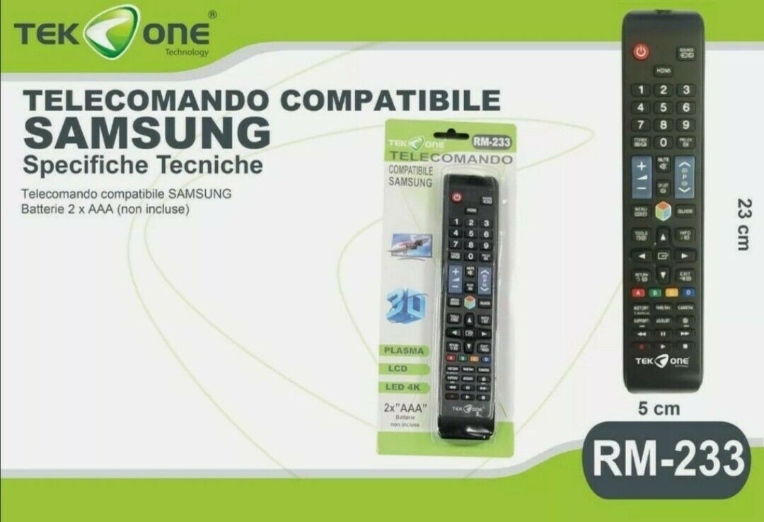 Telecomando universale compatibile con SAMSUNG per tv televisore plasma lcd 4k