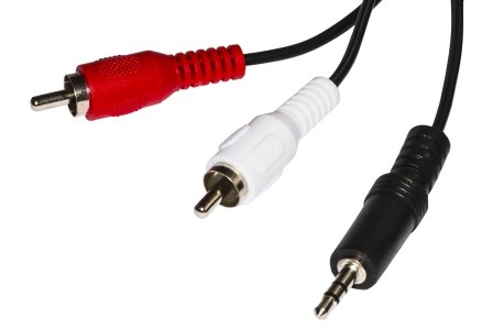 CAVO ADATTATORE DA JACK 3.5mm MASCHIO A 2 RCA MASCHIO