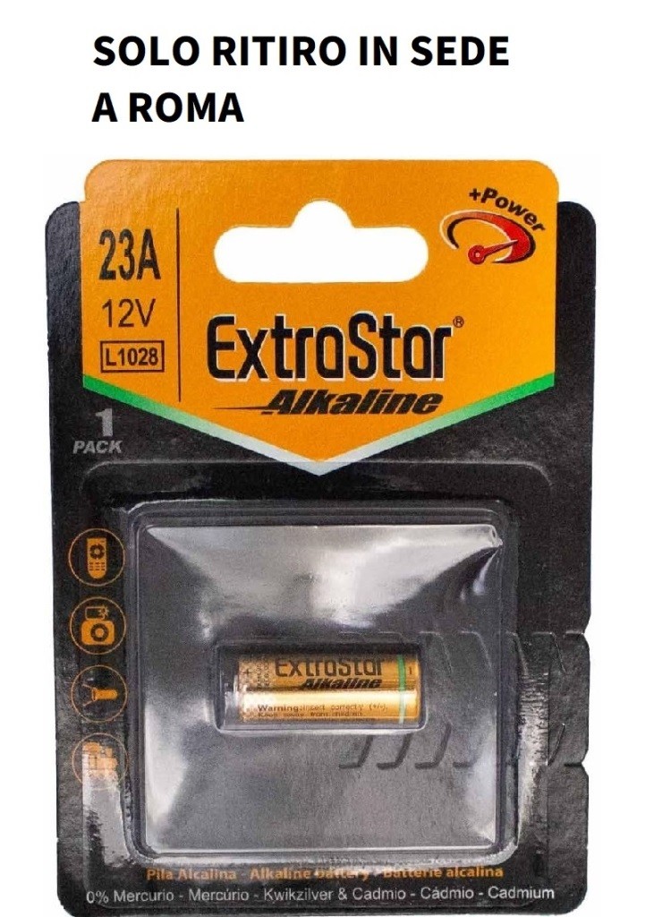 EXTRASTAR BATTERIA ALKALINE BATTERY 23A LR23A L1028 12V